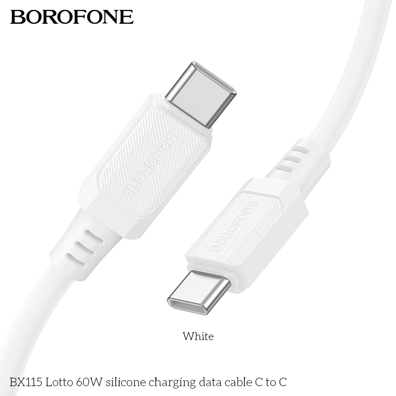 BOROFONE BX115 Lotto USB-C to USB-C cable 60W NZ
